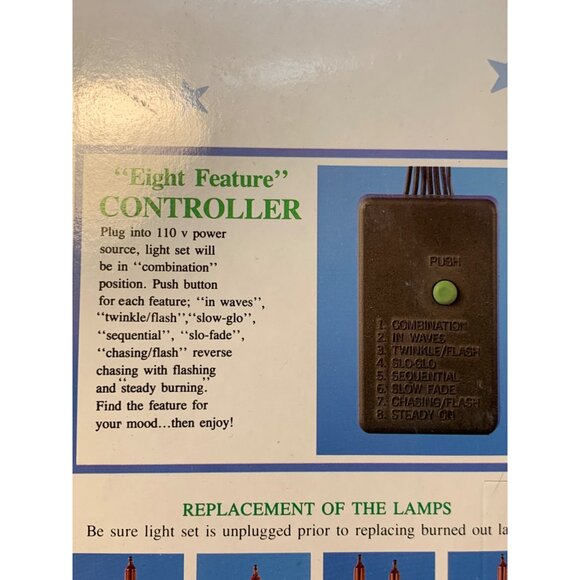 Vtg Trim A Home 150 Magic Lights Show Super Bright 8 Electronic Functions - Picture 8 of 16